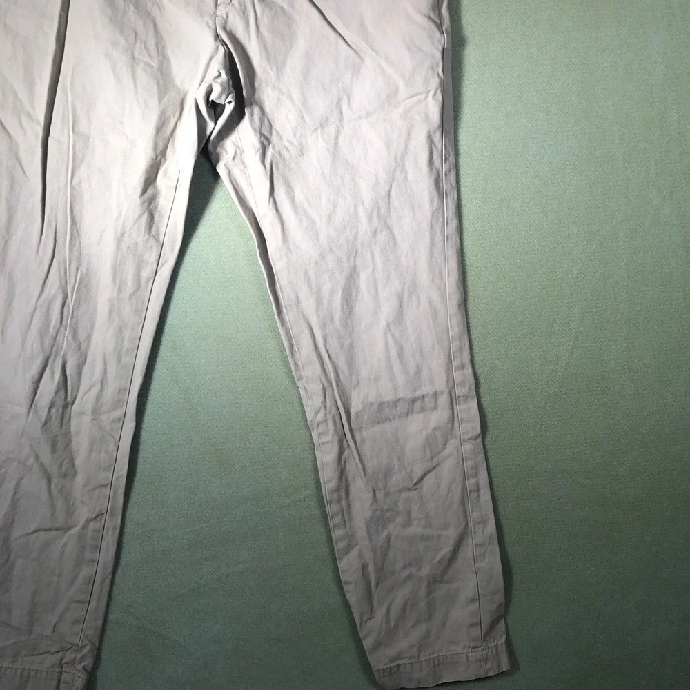 Banana Republic Aiden Chino Men 31x32 British Khaki Slim Fit Cotton Pants 934457
